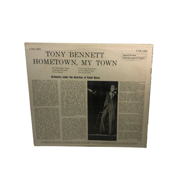 Tony Bennett Hometown, My Hometown, Record  Special Re-Issue CL 1301, CSR-1301 - Picture 3 of 8